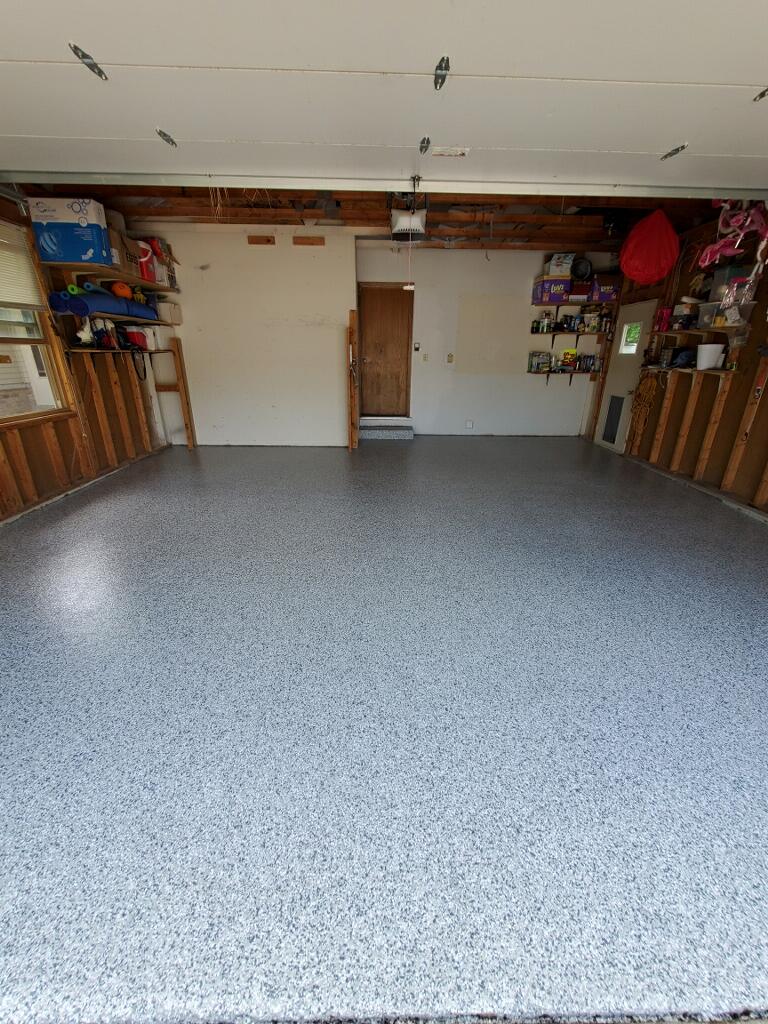 coated concrete garage floor